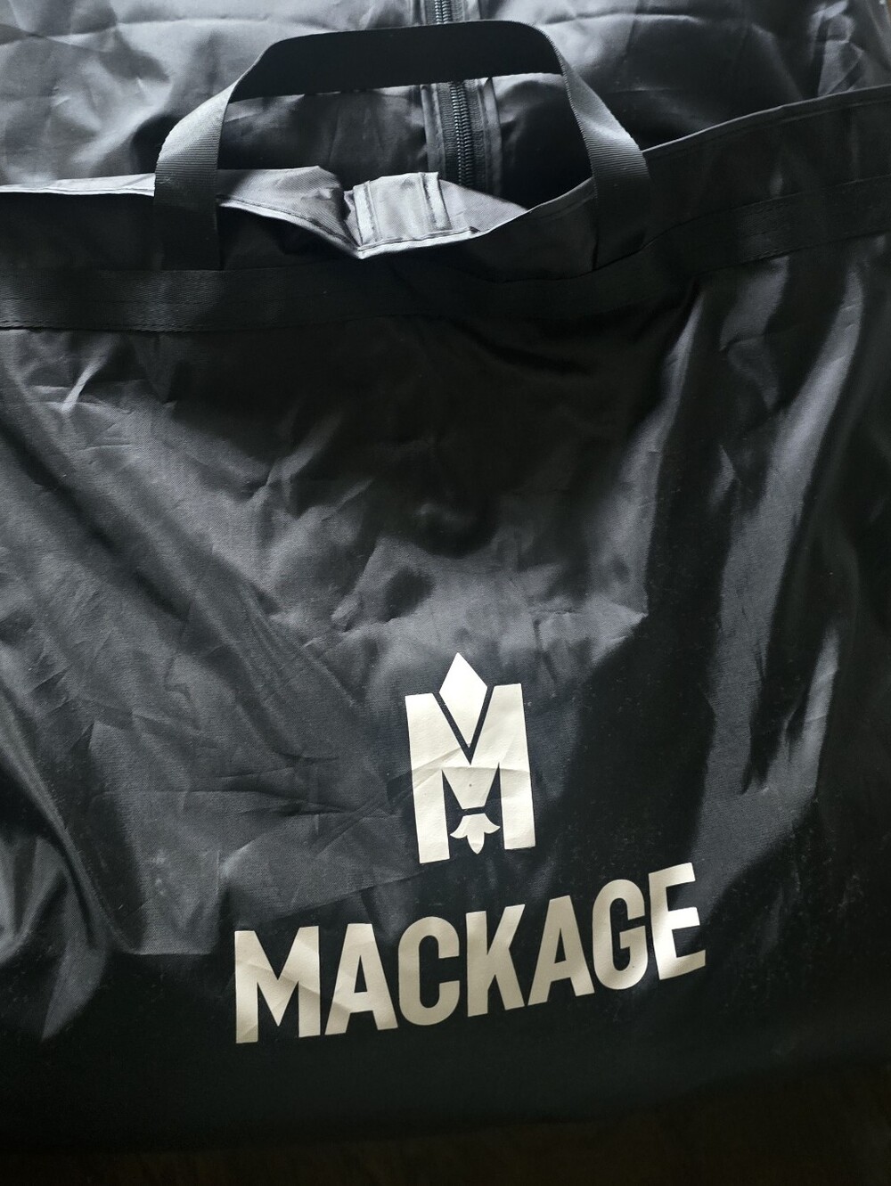 Mackage Black Puffer Parka with Fur-Trim Hood Medium - Picture 4 of 5
